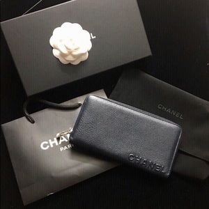 🖤Chanel💕RARE💕design caviar wallet